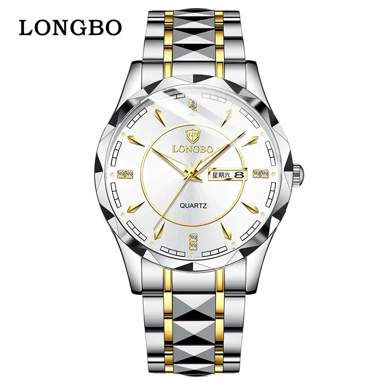 Longbo Men's Quartz Watch Light Blue Waterproof - Image 6