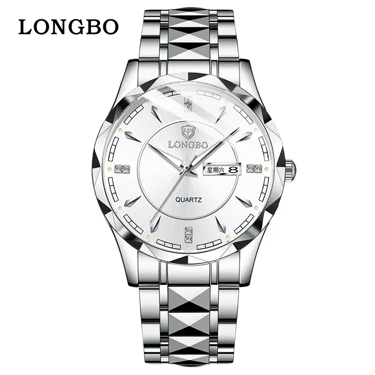 Longbo Men's Quartz Watch Light Blue Waterproof - Image 8