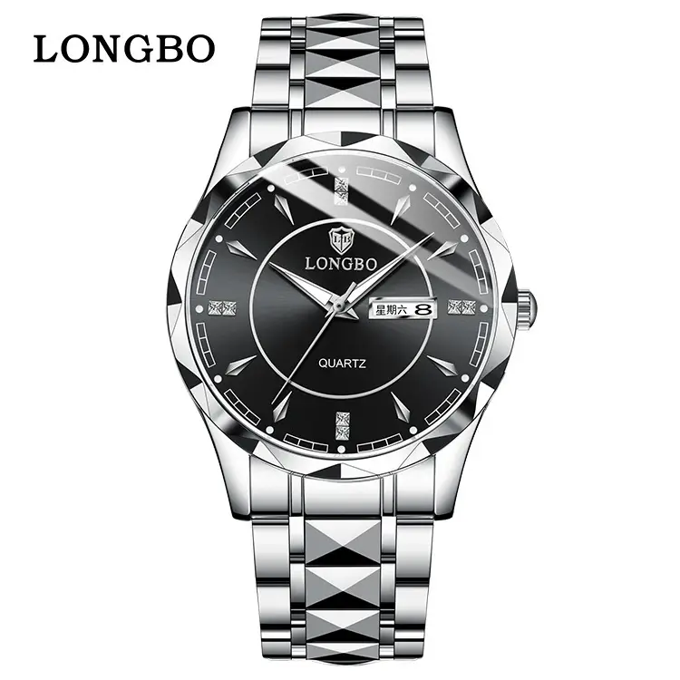 Longbo Men's Quartz Watch Light Blue Waterproof - Image 9