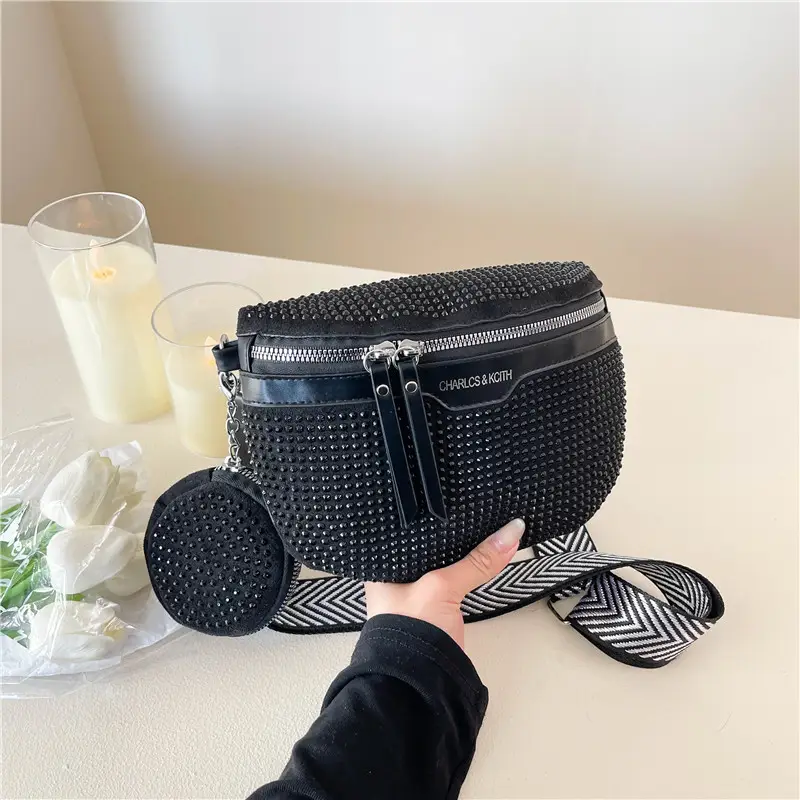 Bright Diamond Rhinestone Shoulder Crossbody Bag - Image 3