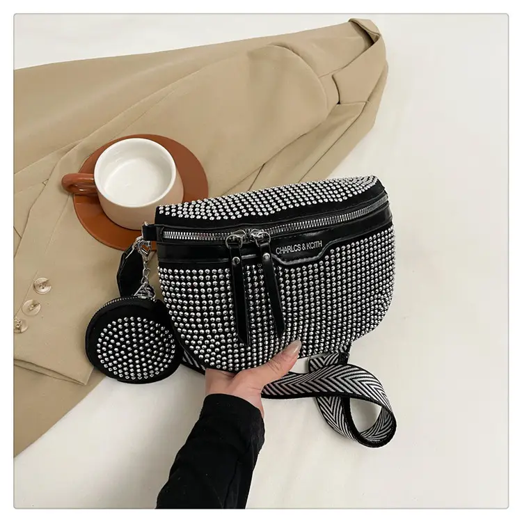 Bright Diamond Rhinestone Shoulder Crossbody Bag - Image 2