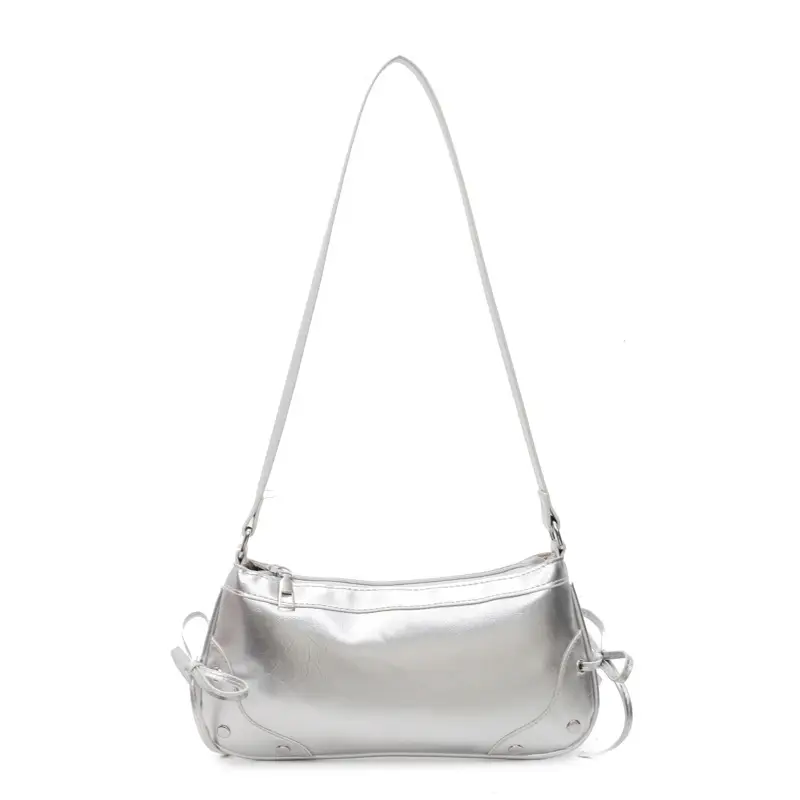 Silver Crossbody Bag for Women 2025 New Niche Commuter - Image 2