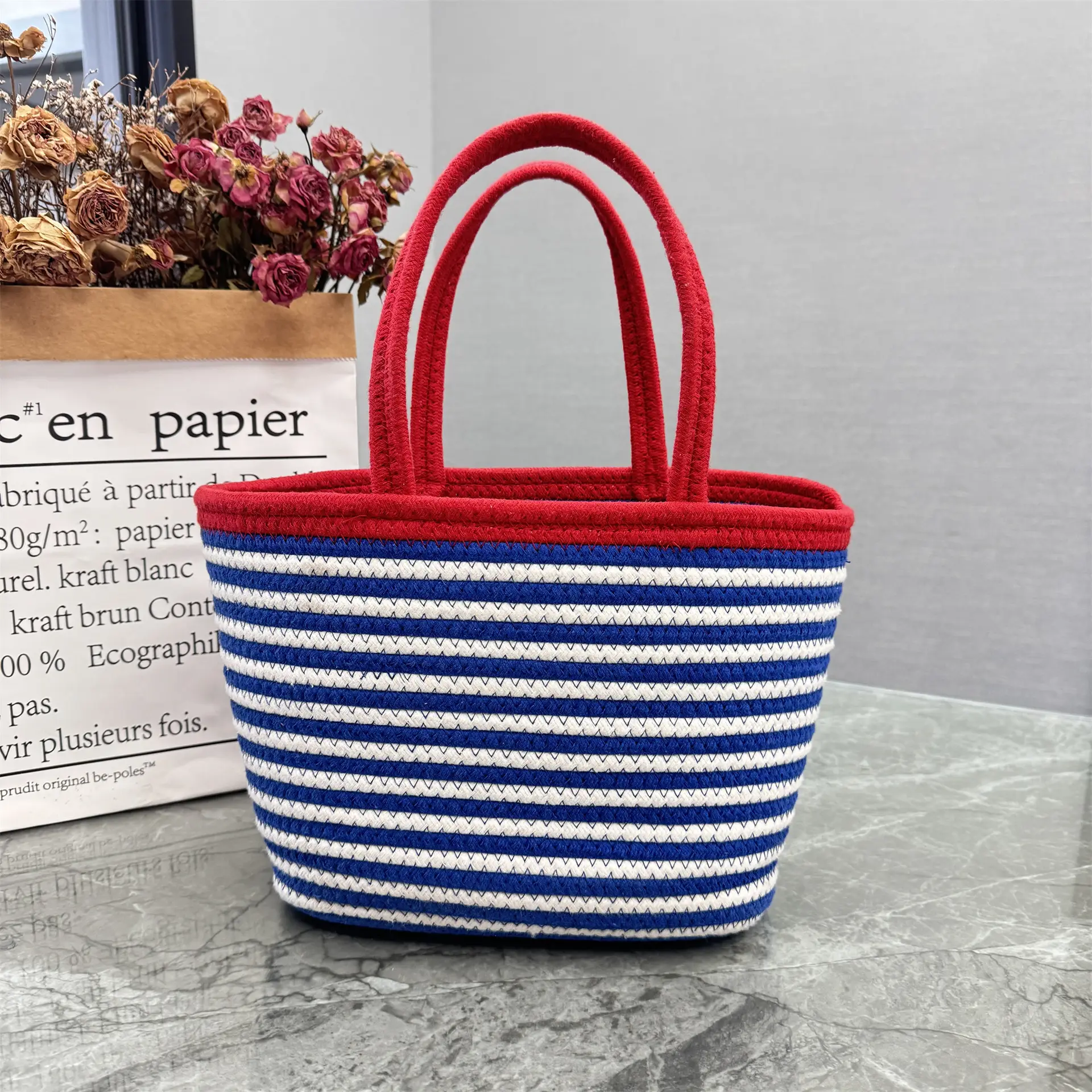 Outdoor Dachshund Woven Bag Large Capacity - Image 4