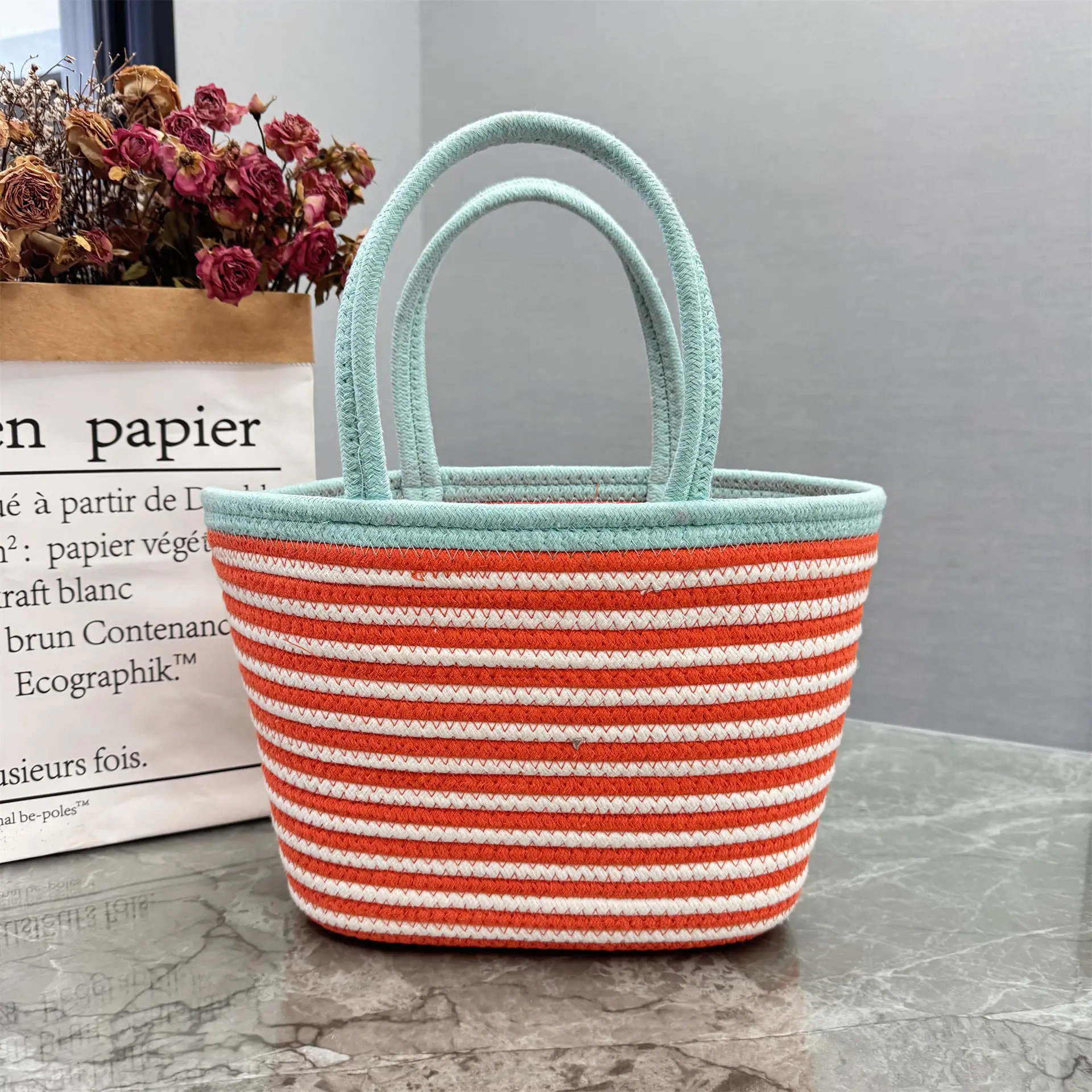 Outdoor Dachshund Woven Bag Large Capacity - Image 6