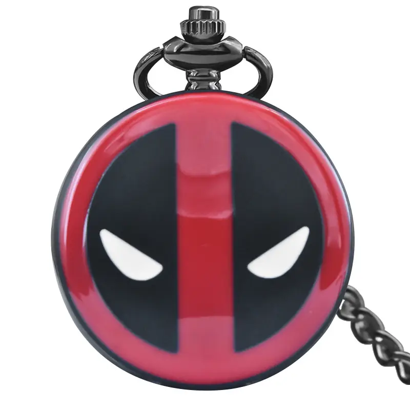 Deadpool Hollow Flip Pocket Watch Unisex - Image 3