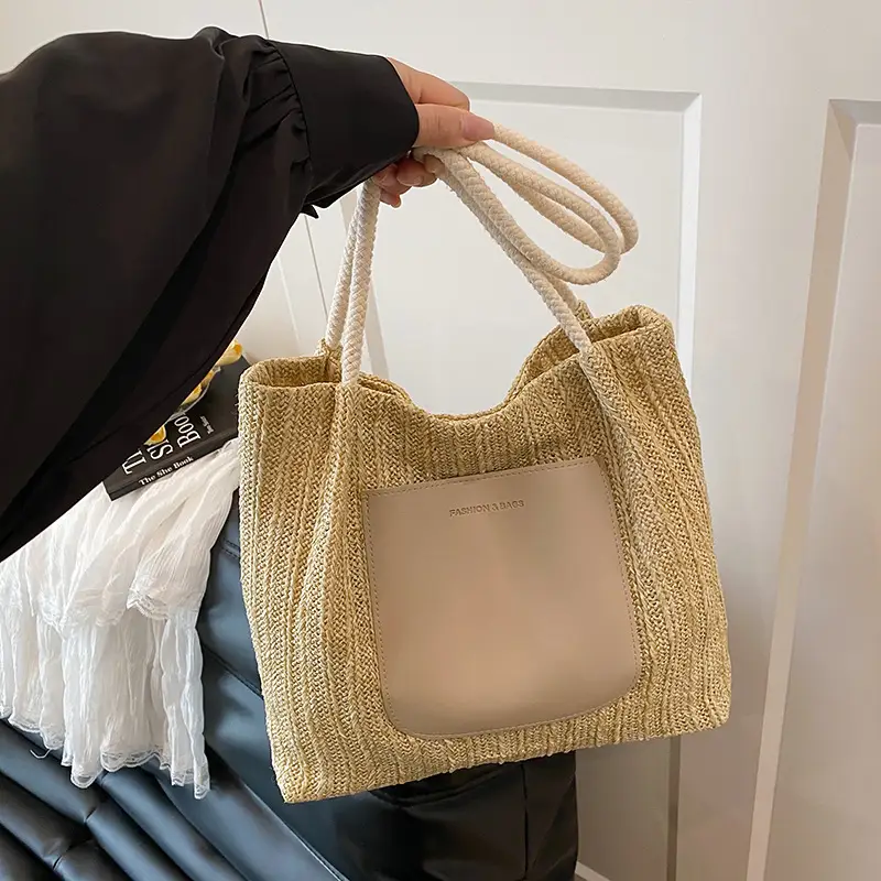 New Large Capacity Straw Woven Shoulder Bag for Women - Image 4