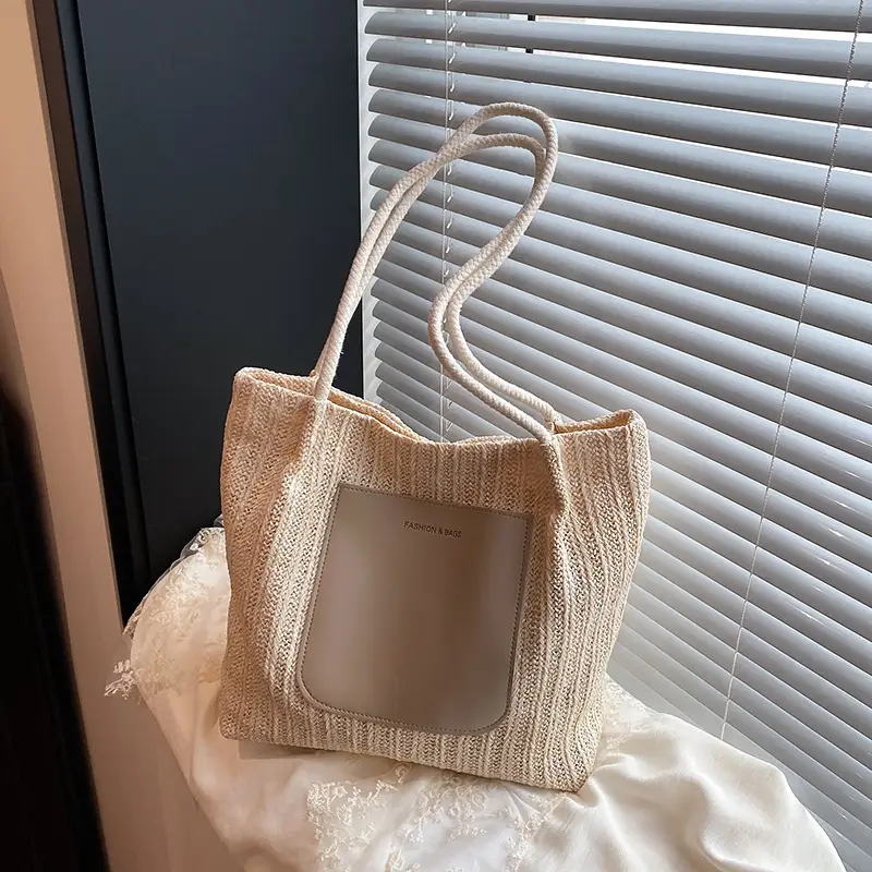 New Large Capacity Straw Woven Shoulder Bag for Women - Image 6