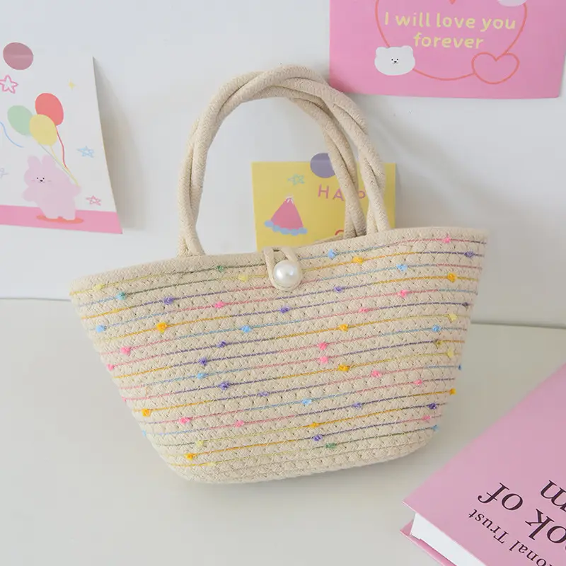 Women Woven Straw Crossbody Bag Beach Travel Tote - Image 6