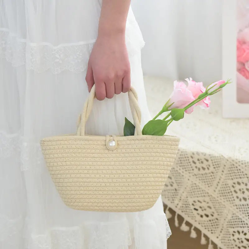Women Woven Straw Crossbody Bag Beach Travel Tote - Image 8