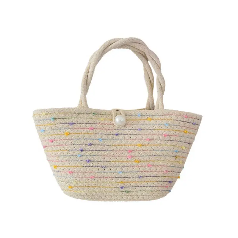 Women Woven Straw Crossbody Bag Beach Travel Tote - Image 9