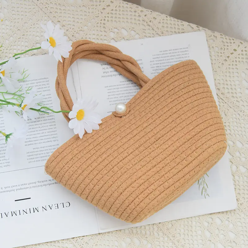 Women Woven Straw Crossbody Bag Beach Travel Tote — feature 1