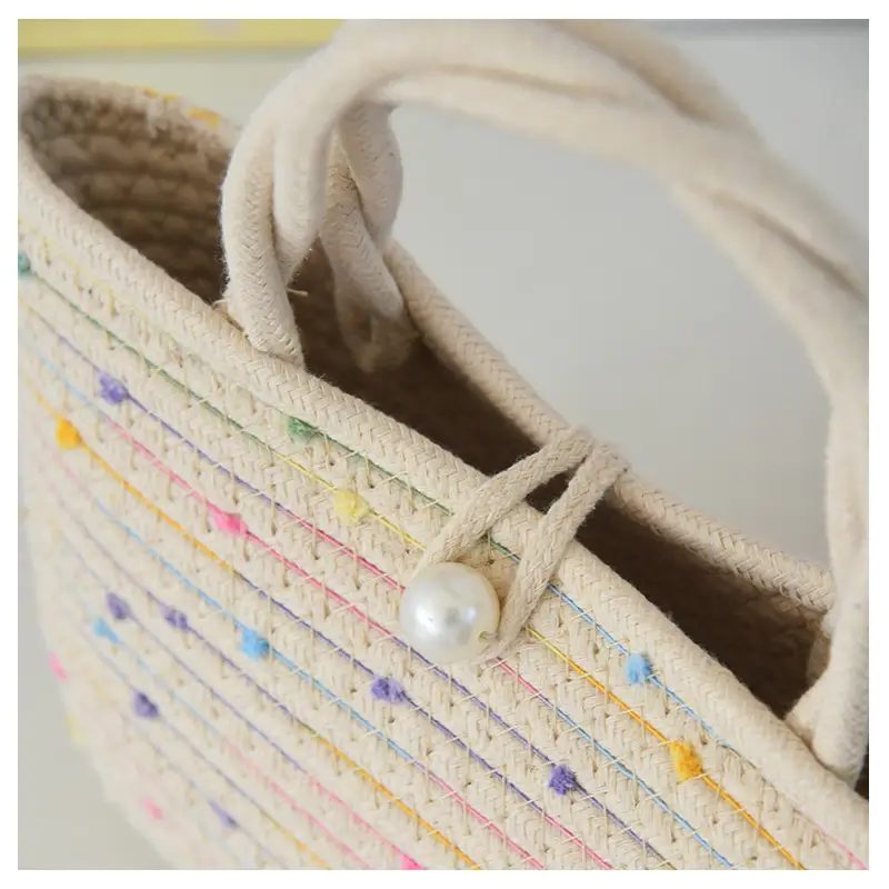 Women Woven Straw Crossbody Bag Beach Travel Tote — feature 4