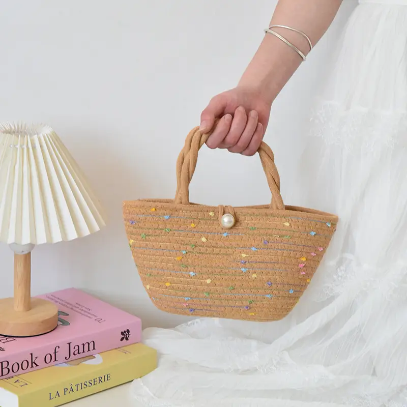Women Woven Straw Crossbody Bag Beach Travel Tote — feature 5