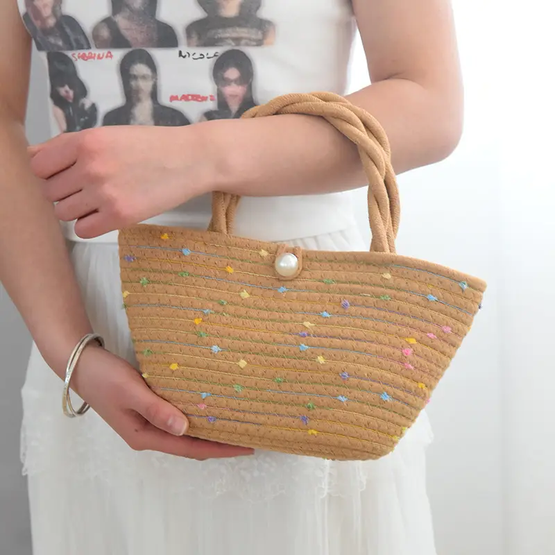 Women Woven Straw Crossbody Bag Beach Travel Tote — feature 7