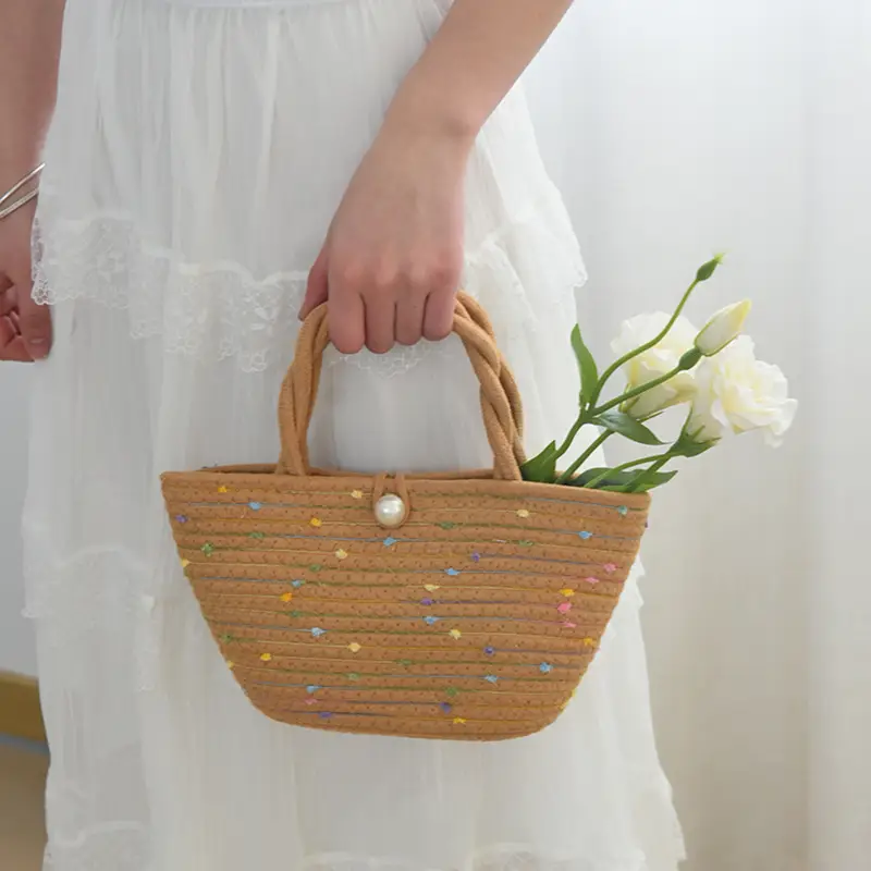 Women Woven Straw Crossbody Bag Beach Travel Tote — feature 9