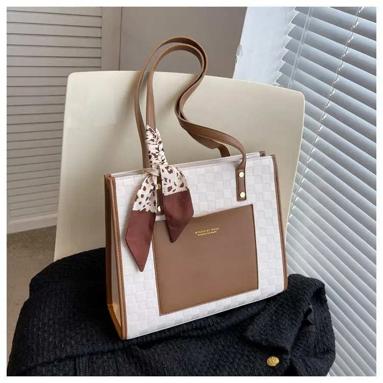 Women Cross-Border Shoulder Bag Large Capacity Contrasting Color — feature 18