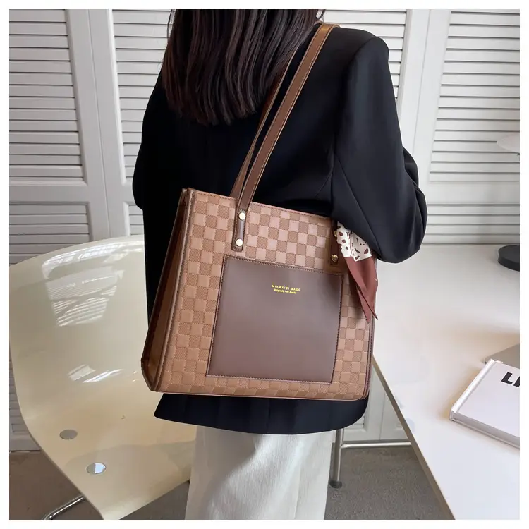 Women Cross-Border Shoulder Bag Large Capacity Contrasting Color — feature 21