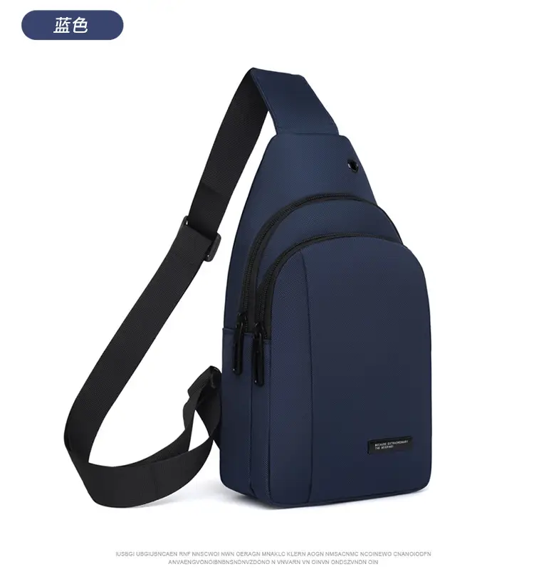 Men's Black Crossbody Bag Lightweight Casual Travel Satchel — feature 26