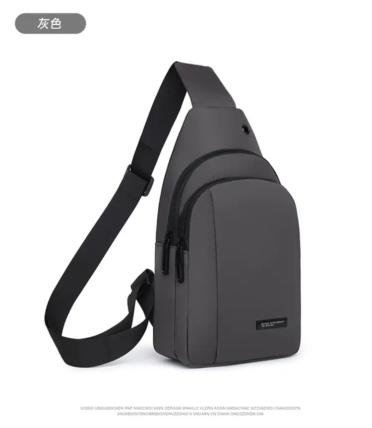 Men's Black Crossbody Bag Lightweight Casual Travel Satchel — feature 27