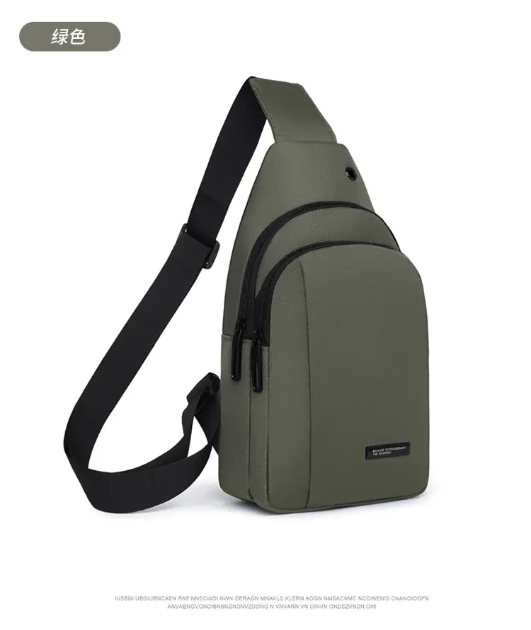 Men's Black Crossbody Bag Lightweight Casual Travel Satchel — feature 28
