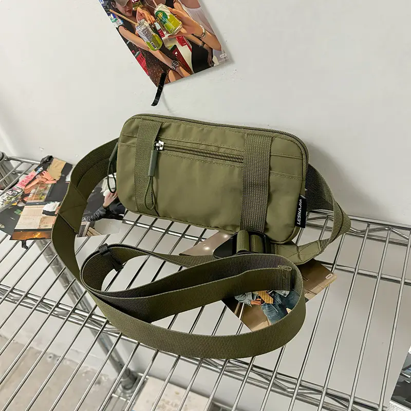 Green Waist Bag for Men Women Commuter Cycling Mobile Phone Bag - Image 5