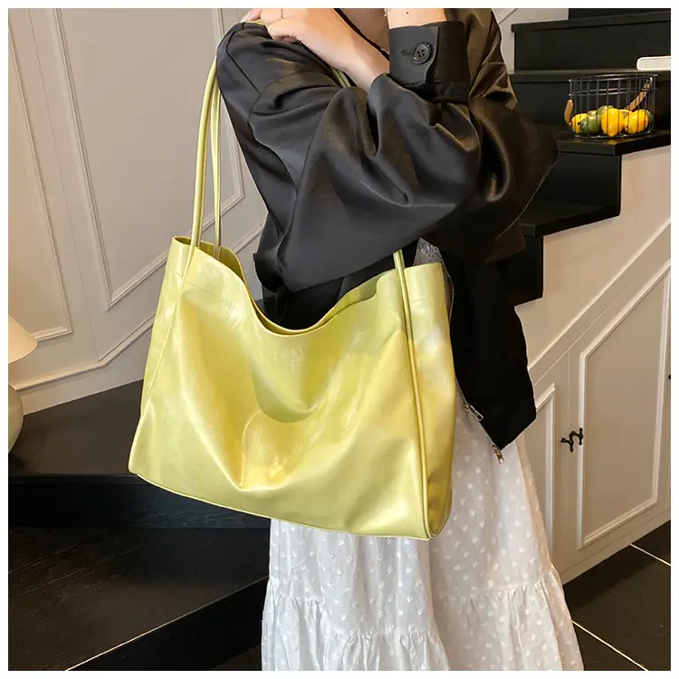 Yellow Large Armpit Tote Bag for Women 2025 — feature 17