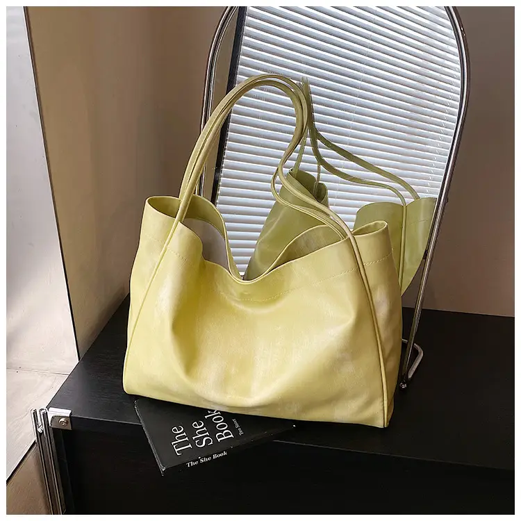 Yellow Large Armpit Tote Bag for Women 2025 — feature 24