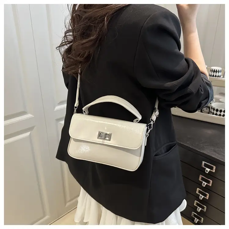 Elegant White Square Satchel Bag for Women — feature 11