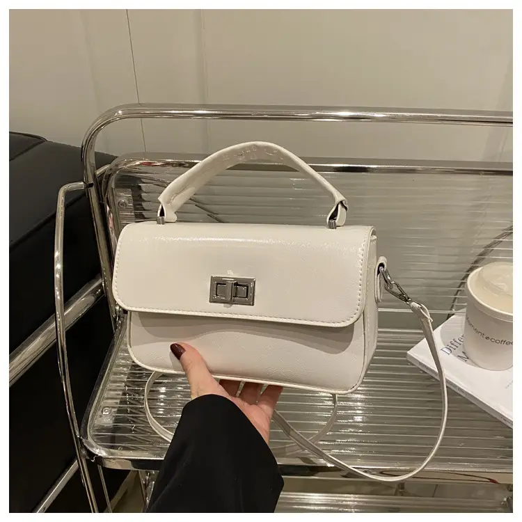 Elegant White Square Satchel Bag for Women — feature 20