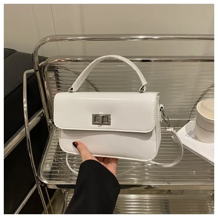 Elegant White Square Satchel Bag for Women — feature 23