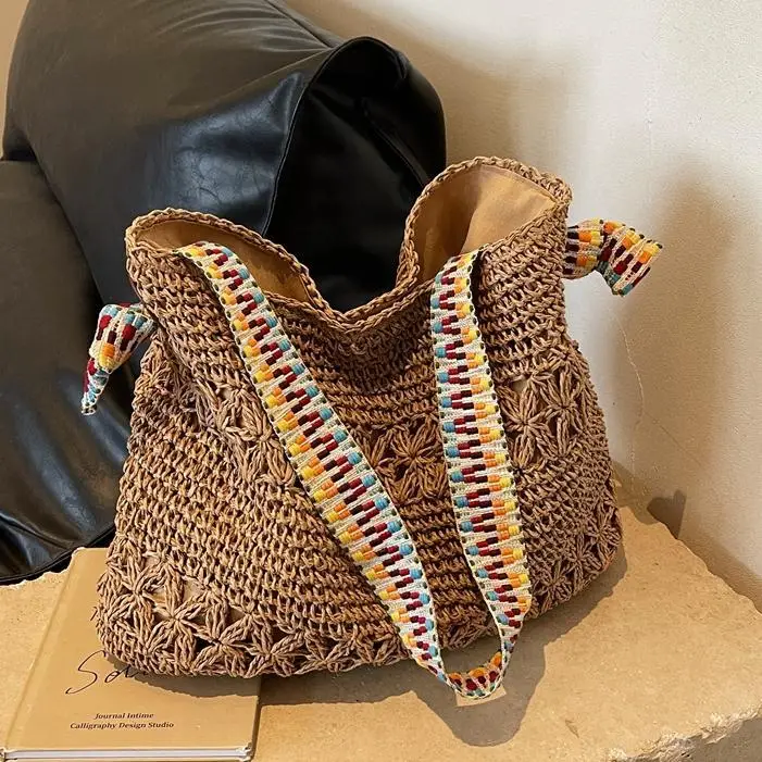Straw Woven Shoulder Bag for Women 2026 Summer - Image 6