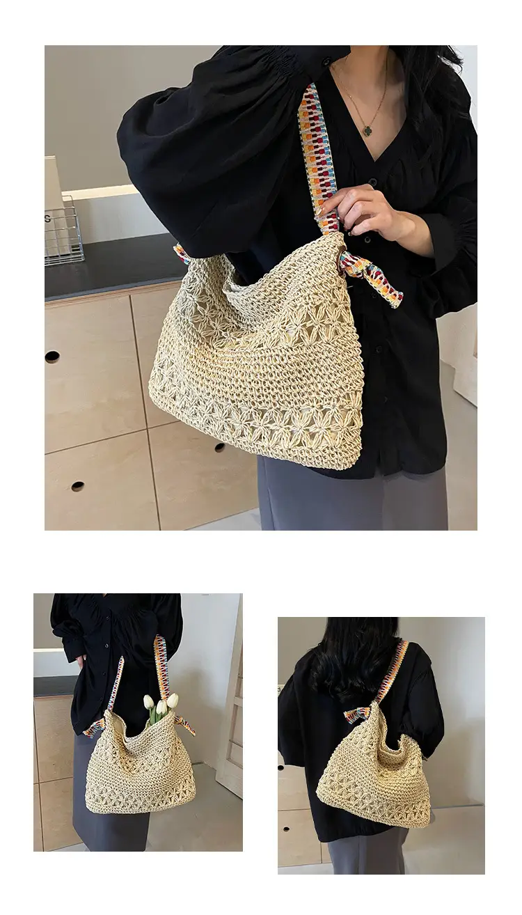 Straw Woven Shoulder Bag for Women 2026 Summer — feature 10