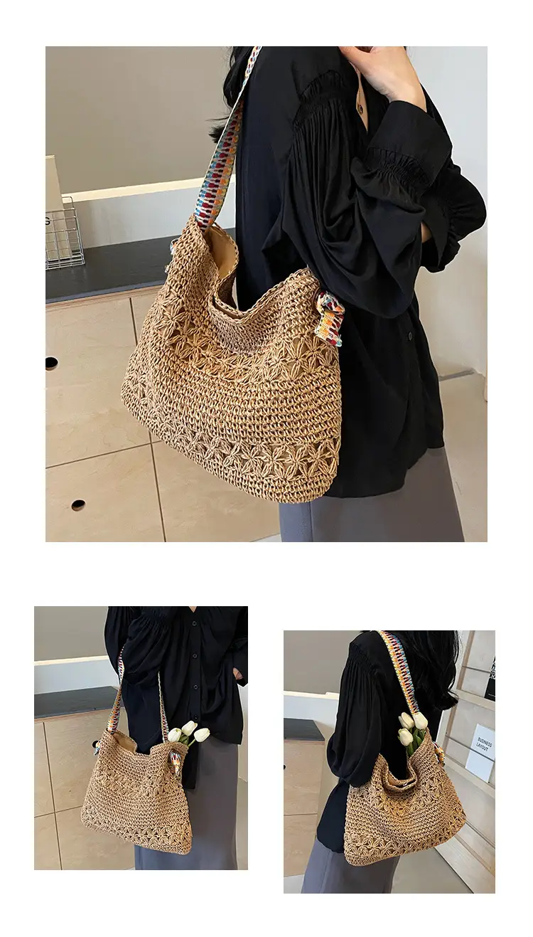 Straw Woven Shoulder Bag for Women 2026 Summer — feature 11