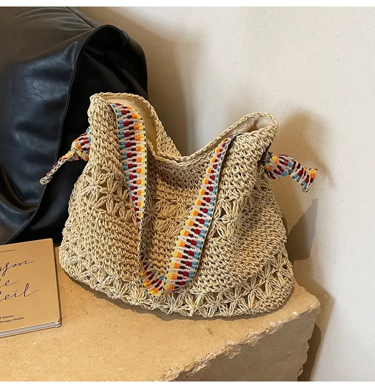 Straw Woven Shoulder Bag for Women 2026 Summer — feature 13