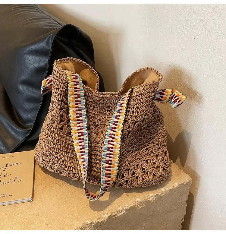Straw Woven Shoulder Bag for Women 2026 Summer — feature 14