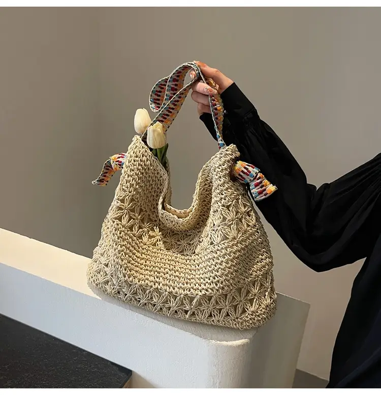 Straw Woven Shoulder Bag for Women 2026 Summer — feature 15