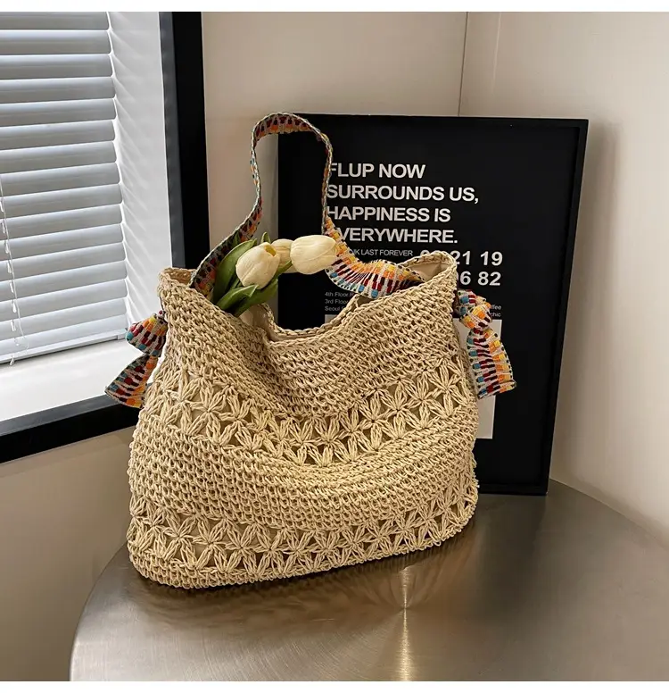 Straw Woven Shoulder Bag for Women 2026 Summer — feature 17
