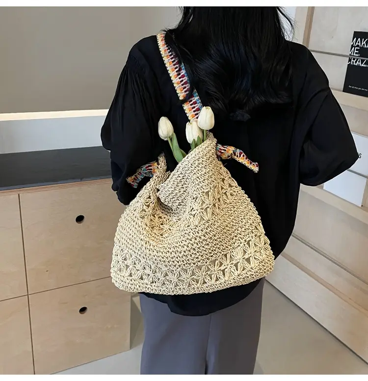 Straw Woven Shoulder Bag for Women 2026 Summer — feature 21