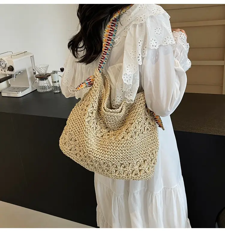 Straw Woven Shoulder Bag for Women 2026 Summer — feature 22