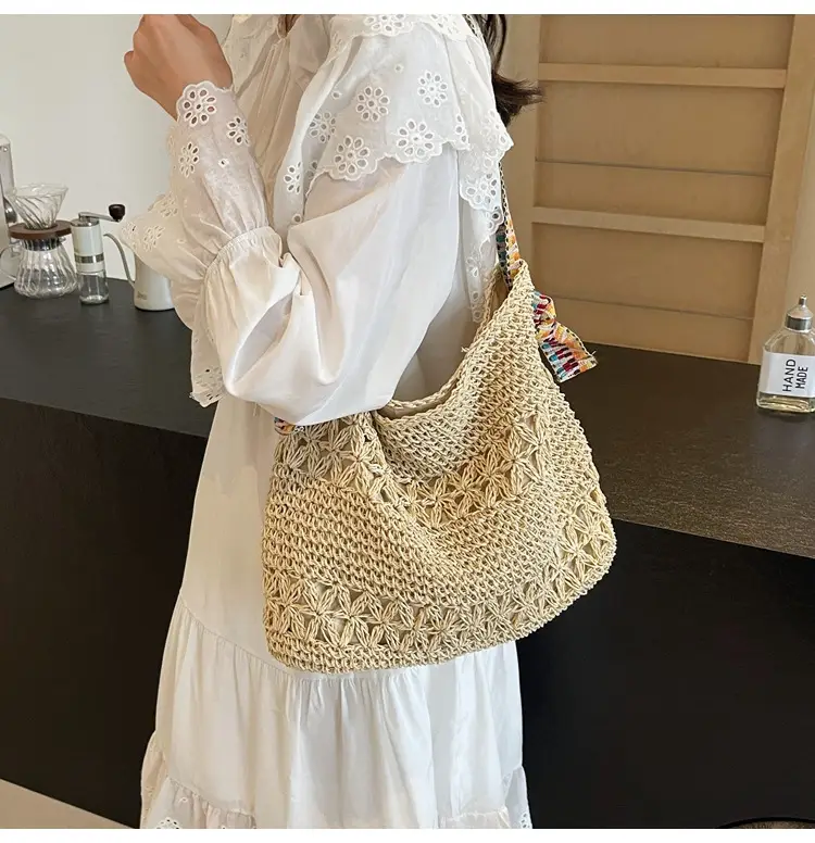 Straw Woven Shoulder Bag for Women 2026 Summer — feature 23