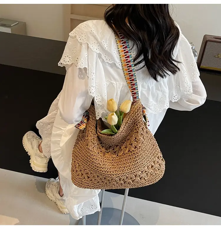 Straw Woven Shoulder Bag for Women 2026 Summer — feature 25