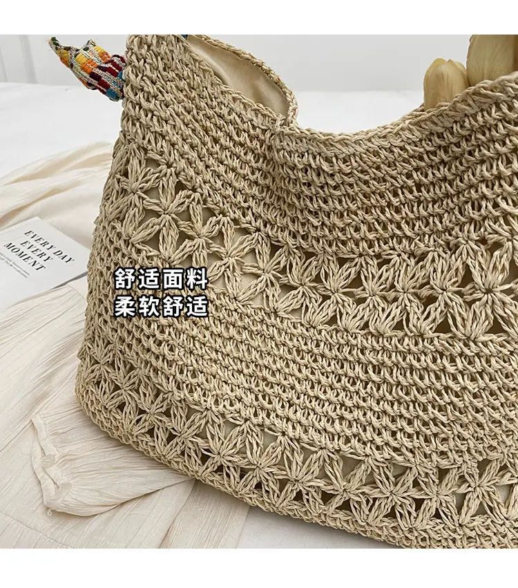 Straw Woven Shoulder Bag for Women 2026 Summer — feature 4