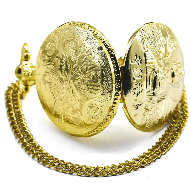 Namo Avalokiteshvara Bodhisattva Pocket Watch with Double-Sided Relief Design — feature 7
