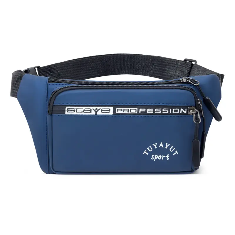 Men's Grey Waist Crossbody Bag Sport Professional