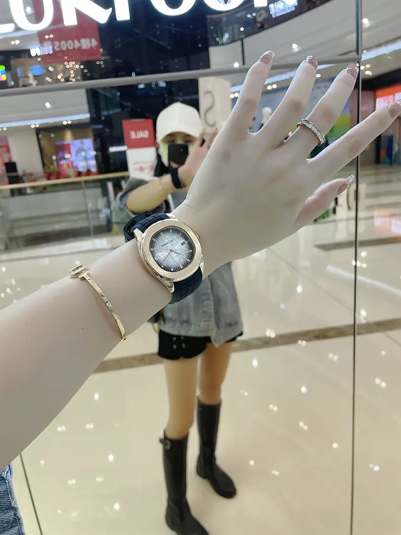 Men's Cross-Branded PU Leather Watch with Crossbody Strap — feature 10