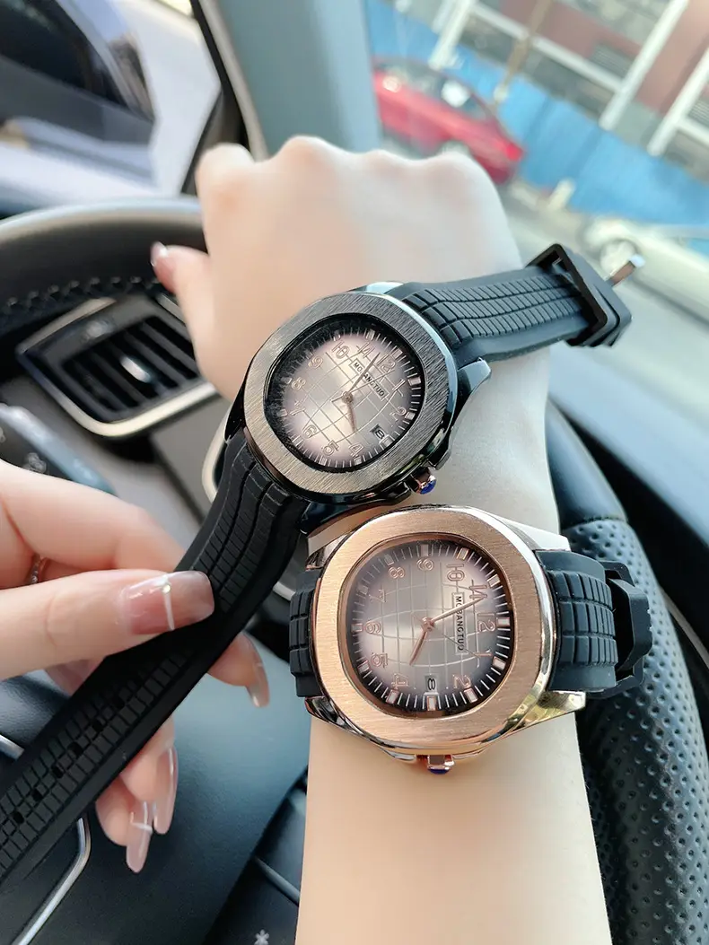 Men's Cross-Branded PU Leather Watch with Crossbody Strap — feature 8