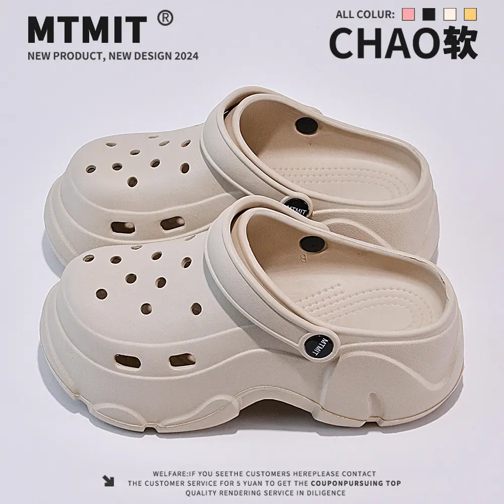 Cartoon Wear-Resistant Summer Baotou Slippers Non-Slip Eva New Non-Stinky Clogs Women's Casual Outer Wear Work Clothing Two-Wear - Image 4