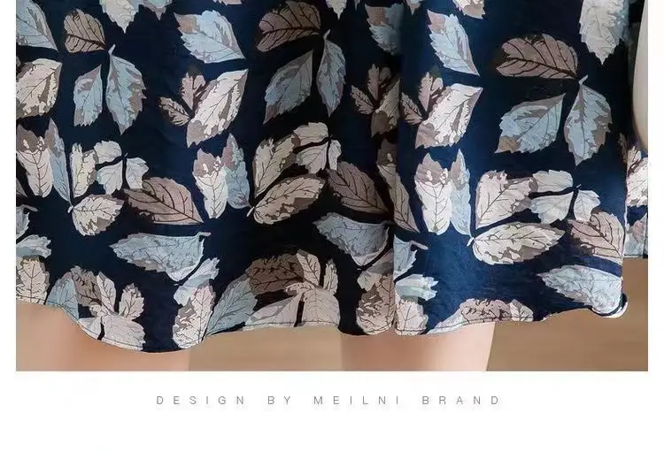 Korean Style Floral Dress 2025 Summer Slimming Plus Size — feature 15