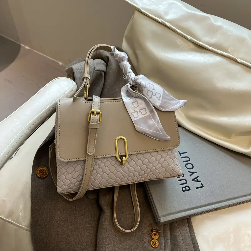 Women's Crossbody Shoulder Bag Cream White Embroidered 2025 - Image 8