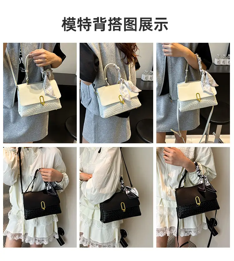 Women's Crossbody Shoulder Bag Cream White Embroidered 2025 — feature 7